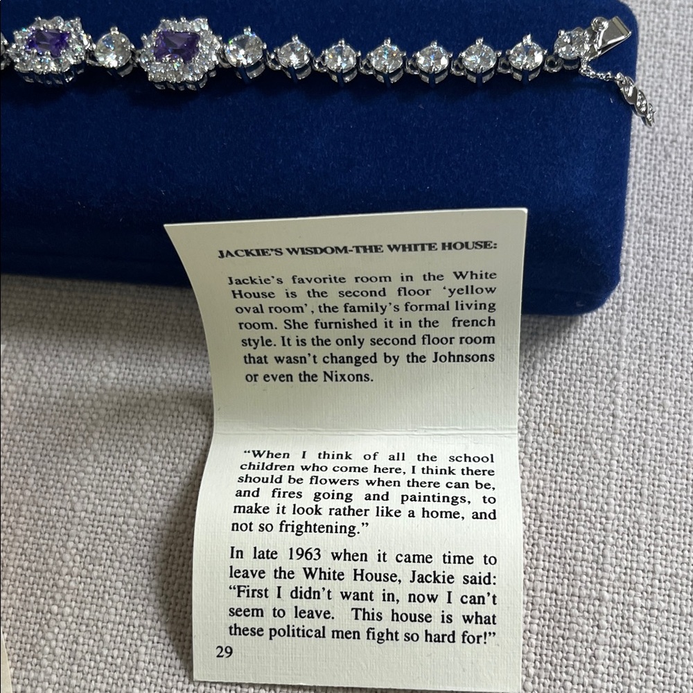 Camrose & Kross Purple Amethyst and Rhinestone Bracelet - Picture 6 of 7